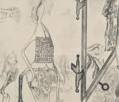 Major János (1934-2008): Steine (Kövek), 1965. Rézkarc, papír, jelzett. 29x28 cm. / János Major (193...