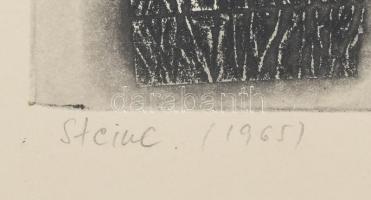 Major János (1934-2008): Steine (Kövek), 1965. Rézkarc, papír, jelzett. 29x28 cm. / János Major (193...