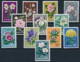 1961 A modern postai szolgáltatások 90 éve (I): Virágok sor Mi 743-754