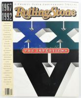 1992 Rolling Stone magazin: October 15th 1992. A Twenty Fifth Anninversary Special. The Interviews 1967-1992. Gazdag képanyaggal illusztrált. Érdekes írásokkal. Angol nyelven. Papírkötésben.