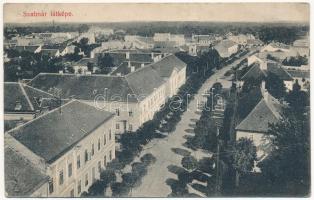 Szatmárnémeti, Szatmár, Satu Mare; látkép. Barth Józsefné kiadása / general view (ázott / wet damage)