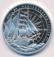 2021. 10.000Ft Ag "Benyovszky Móric" kapszulában, tanúsítvánnyal T:PP