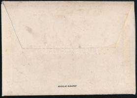 Zalay patika - Orosháza receptboríték, rajta a patika belső terének fotójával