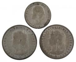 Hollandia 1897. 10c Ag "Vilma" + 25c Ag "Vilma" (2x) T:3
Netherlands 1897. 10 C...