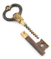 Kulcs formájú bornyitó, h: 12 cm