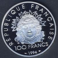 Franciaország 1994. 100Fr Ag "Olimpia-diszkoszvető" T:PP