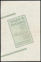 1935 Basilides Mária és Bartók Béla hangversenyének meghívója és műsora Bartók és Basilides autográf...