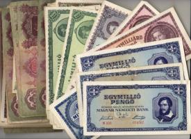 88 db vegyes magyar bankjegy T.I,II,III