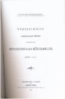 Adolph Hess: Verzeichniss verkäuflicher Münzen aus der fürstlich Montenuovo'schen Münzsammlung....
