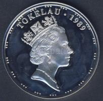 Tokelau 1989. 5T Ag "John Byron kapitány-HMS Dolphin hajó" T:PP Csak 500db! R!