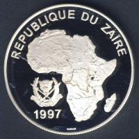 Zaire 1997. 1000NZ Ag "Hajózás története-portugál caravel" T:PP Csak 20.000db!