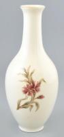 Zsolnay virágmintás váza. Kézzel festett, jelzett, hibátlan 27 cm