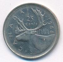 Kanada 1968. 25c Ag "II. Erzsébet" T:2 Canada 1968. 25 Cents Ag "Elizabeth II" C...