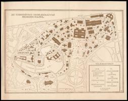 1896 Budapest und seine Ausstellung. Illustrierte Fűhrer mit 2 Plänen. 63p + 2 kih. térk. Az Ezredév...