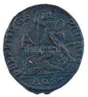 Római Birodalom / Aquileia / II. Constantius 348-350. AE2 bronz (5,10g) T:2 Roman Empire / Aquileia / Constantius II 348-350. AE2 bronze D N CONSTANTIVS PF AVG - A / FEL TEMP RE-PARATIO - A - AQS dot (5,10g) C:XF RIC VIII 113