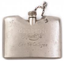 No. 4711. Eau de Cologne, vésett feliratos régi parfümös, kölnis fém doboz, 8x6 cm