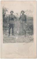 1918 Osztrák-magyar katonatisztek az olasz fronton / K.u.k. Sturmbaon / WWI K.u.k. military, assault soldiers in the Italian front. photo (EK)