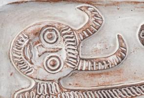 Svéd falplasztika, Faun, jelzés nélkül, hibátlan, 17x26 cm