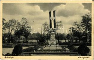 1938 Budapest XVII. Rákosliget, Országzászló. Korényi Imréné kiadása (EB)