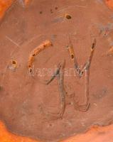 Gy jelzéssel: Retró kerámia tál, hibátlan, d: 20 cm