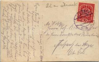 1918 Osztrák-magyar katonák Szlovéniában egy 22 cm-es aknavetővel / K.u.k. Minenwerfer / WWI Austro-...