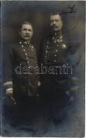 1915 Osztrák-magyar magas rangú katonatisztek kitüntetésekkel / Austro-Hungarian high-ranking military officers with medals. photo