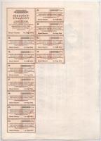 Makó 1929. "Makói Népbank Részvénytársaság" részvénye 50P-ről (2x), sorszámkövetők "0...