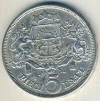 Litvánia 1931. 5L Ag T:2ph