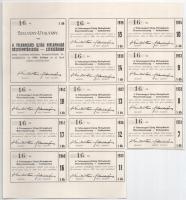 Szekszárd 1926. "Tolnamegyei Újság Hírlapkiadó RT. Szekszárdon" részvénye 10P-ről szelvény...