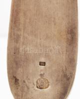 Ezüst (Ag) monogrammal vésett merőkanál, Jelzett:antik bécsi jel 1852 . Nettó: 210 g, h:33cm / Antiq...