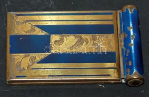 cca 1920 Antik KI-GU puder kompakt rúzstartóval / Beauty compact