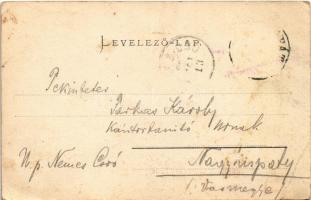 1905 Zalaapáti, Zala-Apáti templom és rendház. Mérei Ignác kiadása (EB)