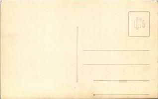 Léva, Levice; Kossuth tér, saroképület (későbbi Földműves Kölcsönös Pénztár) építés közben, Knapp Dá...