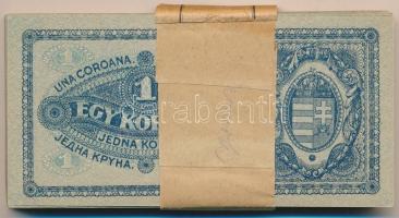 1920. 1K (105x) javított kötegelővel, részletekben sorszámkövetők: "aa 002 417301 - aa 002 4173...