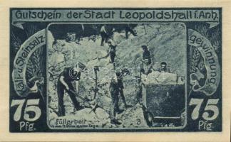 Német Birodalom /Weimari Köztársaság/ Leopoldshall 1921. 25Pf + 50Pf + 75Pf 3klf db, teljes sor T:I