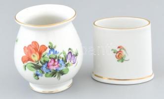 Herendi virág mintás asztali készlet. 4 darabos. Tál mérete 26x19 cm