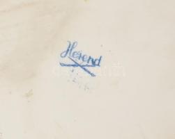 Herendi virág mintás asztali készlet. 4 darabos. Tál mérete 26x19 cm