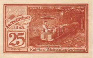 Német Birodalom /Weimari Köztársaság/ Leopoldshall 1921. 25Pf + 50Pf + 75Pf 3klf db, teljes sor T:I