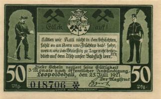 Német Birodalom /Weimari Köztársaság/ Leopoldshall 1921. 25Pf + 50Pf + 75Pf 3klf db, teljes sor T:I