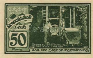 Német Birodalom /Weimari Köztársaság/ Leopoldshall 1921. 25Pf + 50Pf + 75Pf 3klf db, teljes sor T:I