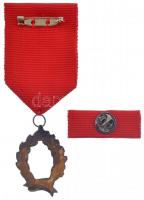 1992- "Tűzoltósági Szolgálati Jel 20 év után" jelzett Ag kitüntetés mellszalagon, szalagsá...