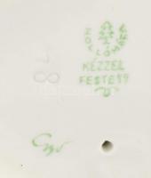 Hollóházi favágó, kézzel festett, jelzett, hibátlan, m:16 cm