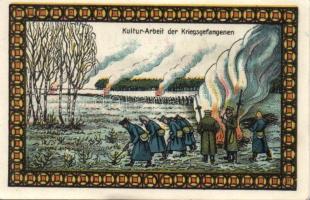 Német Birodalom /Weimari Köztársaság/ Lichtenhorst D.N. hadifogolytábor 25Pf(3x) + 50Pf(2x) + 75Pf(2...