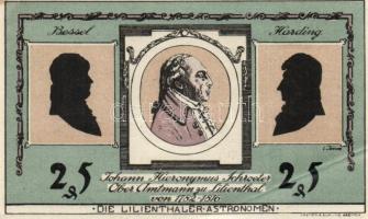 Német Birodalom /Weimari Köztársaság/ Lilienthal 1921. 25Pf + 50Pf + 75Pf + 3klf db, teljes sor T:I