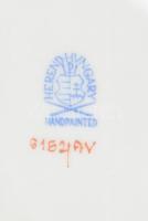 Herendi Apponyi mintás bonbonier, sérült, jelzett, kopott, d: 9 cm