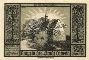 Német Birodalom /Weimari Köztársaság/ Lobeda 1921. 10Pf + 25Pf(3x) + 50Pf(4x) összesen 8klf db, telj...