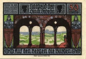 Német Birodalom /Weimari Köztársaság/ Lobeda 1921. 10Pf + 25Pf(3x) + 50Pf(4x) összesen 8klf db, telj...