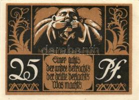 Német Birodalom /Weimari Köztársaság/ Ludwigstein 1921. 25Pf + 50Pf(2x) + 1M(2x) + 2M összesen 6klf db, teljes sor T:I-