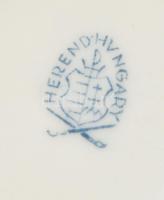 Herendi Viktória mintás váza, jelzett, kopásnyomokkal, m: 14 cm