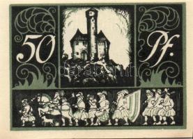 Német Birodalom /Weimari Köztársaság/ Ludwigstein 1921. 25Pf + 50Pf(2x) + 1M(2x) + 2M összesen 6klf ...